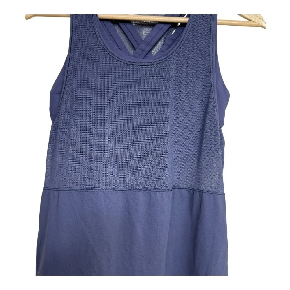 Lululemon Athletica fast as light 2 in 1 Size 8 Blue Racerback Tank Athletic